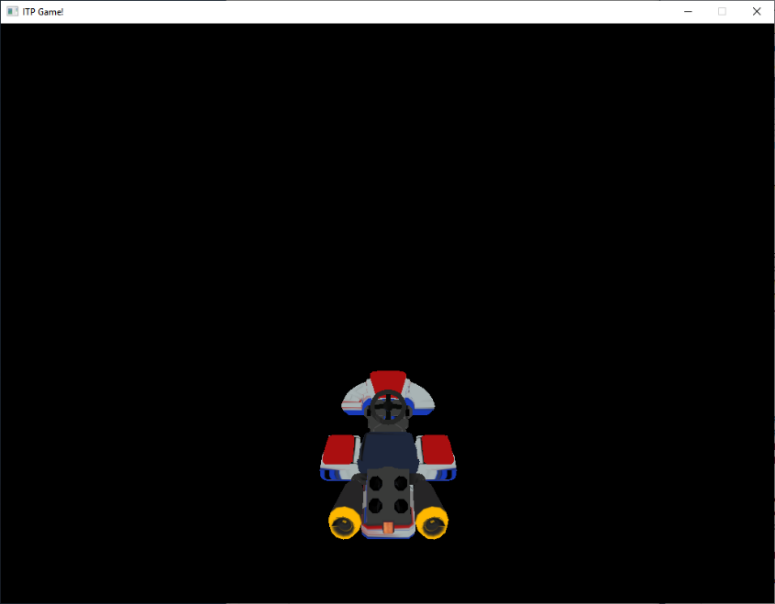 Kart and black screen