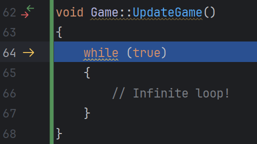 Infinite loop in the code