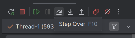 Step Over Button